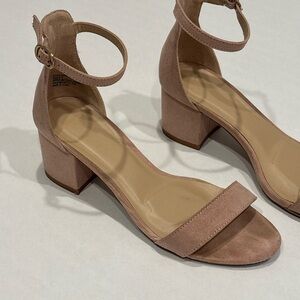 Lulus Elegant Pink Block Heel Sandals